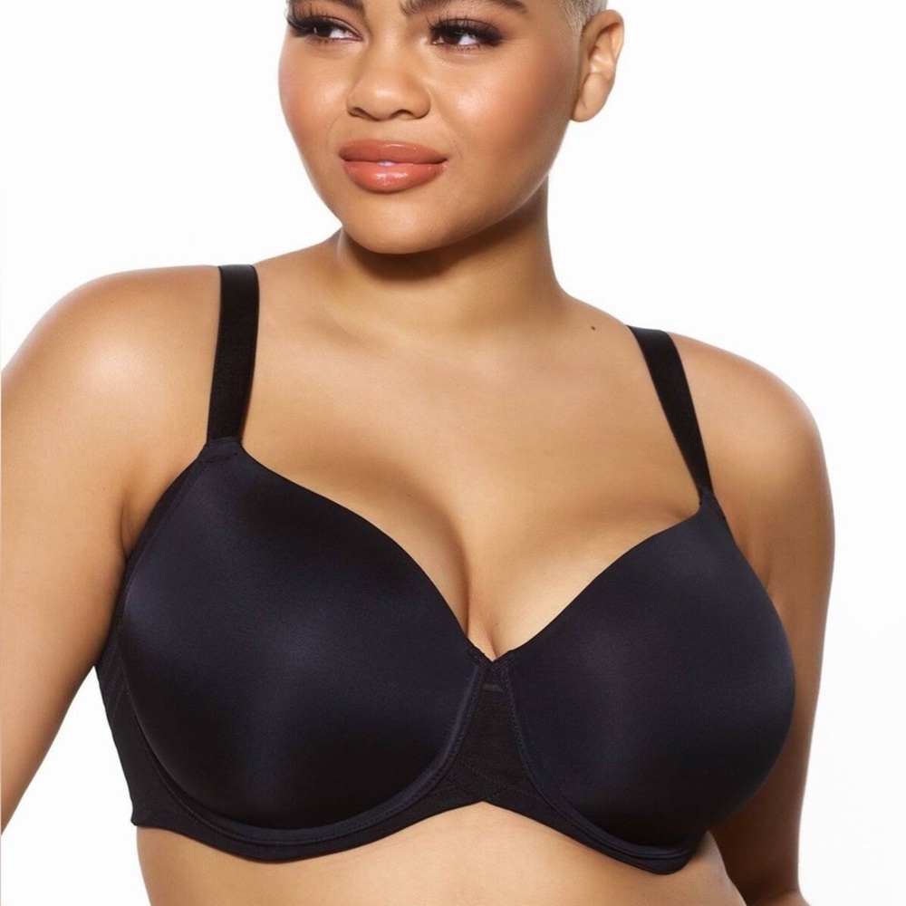 Paramour Felina Women's Black‎ Marvelous Side Smoother Bra 40G NWT